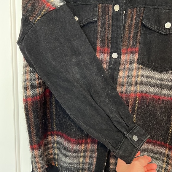Zara oversized wool denim jacket - Picture 5 of 7